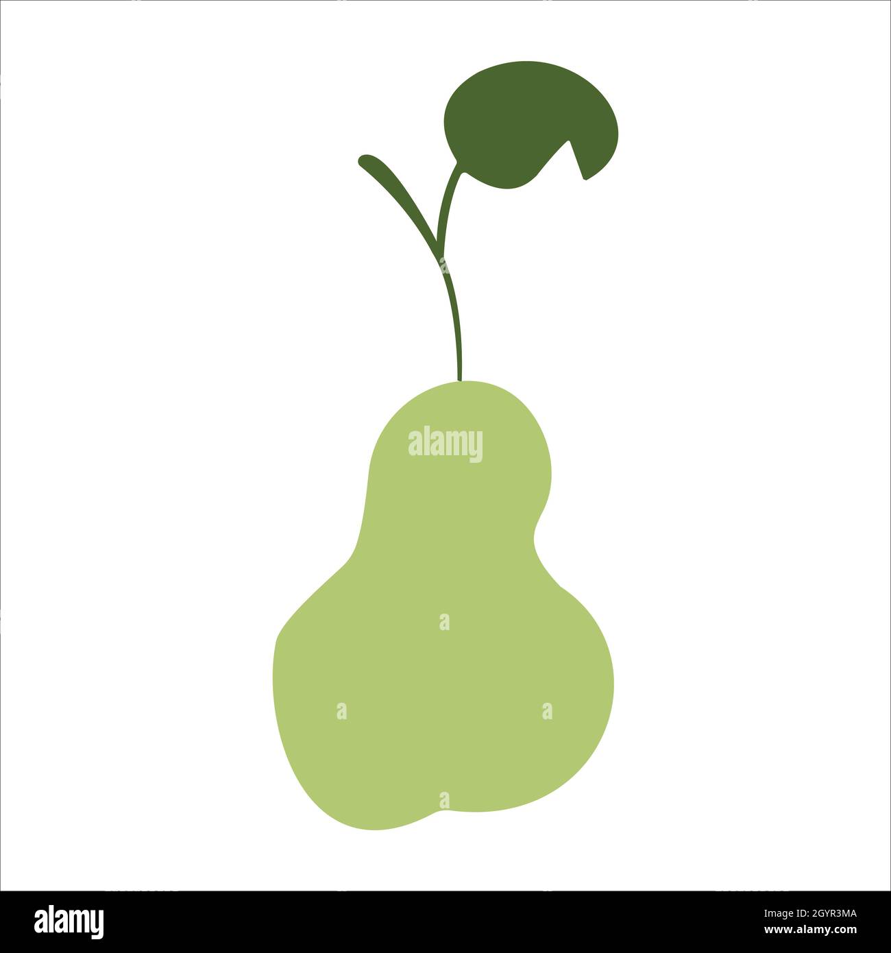 vector illustration of a fresh pear Stock Vector Image & Art - Alamy