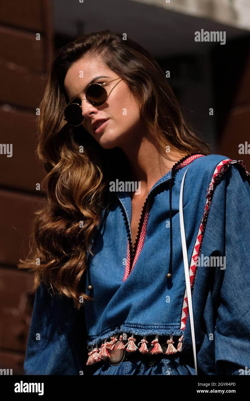 Alessandra Ambrosio is seen in Venice during Film Festival on August 30, 2018 in Venice, Italy. Stock Photo