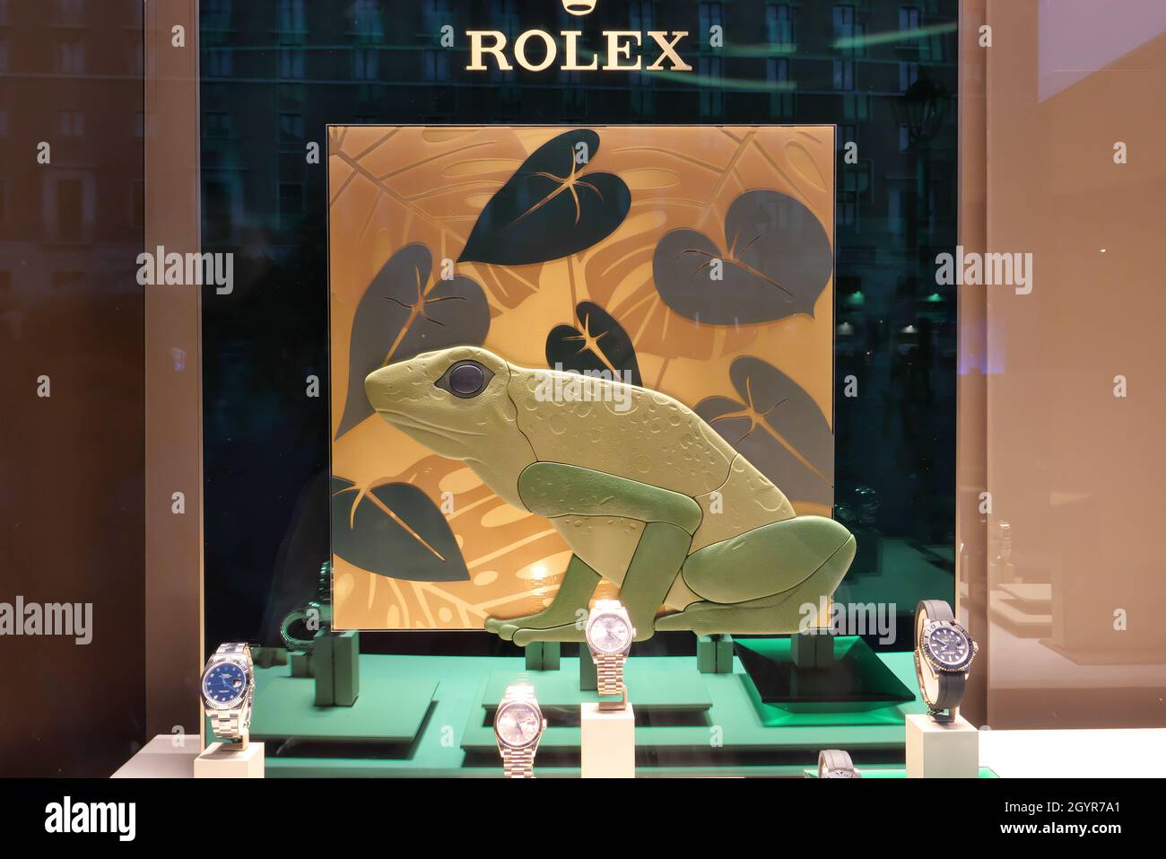 ROLEX LUXURY WATCHES ON DISPLAY Stock Photo - Alamy