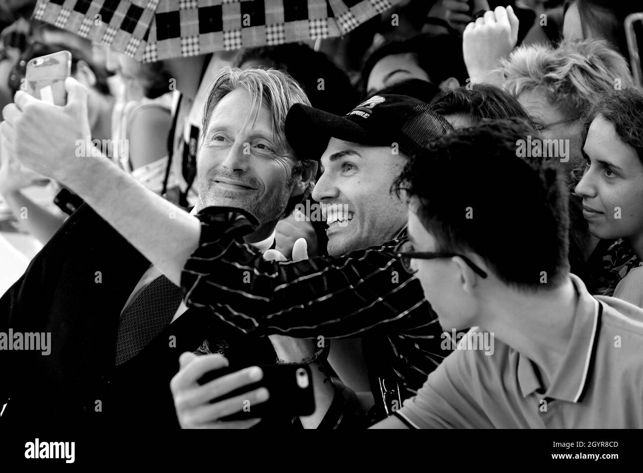 Mads Dittmann Mikkelsen is seen in Venice during 75th Film Festival on September 3, 2015 in Venice, Italy.(MvS) Stock Photo