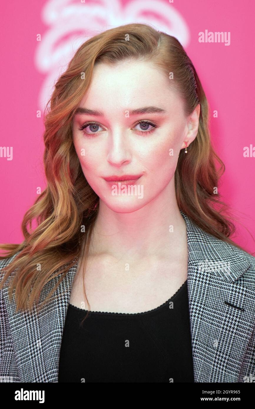 Cannes, France. 09th Oct, 2021. Phoebe Dynevor attends the opening