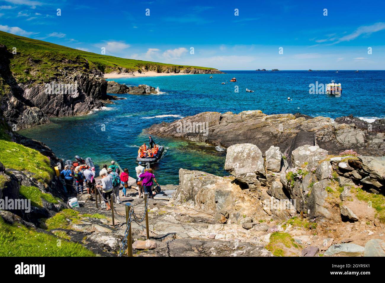 Great Blasket Island off the Dingle Peninsula, County Kerry, Ireland Stock Photo
