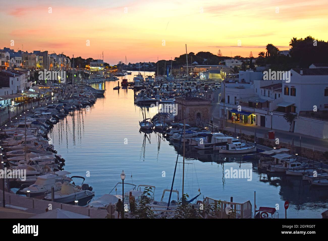 Port of Ciudadela, Menorca Balearic Islands Spain Stock Photo