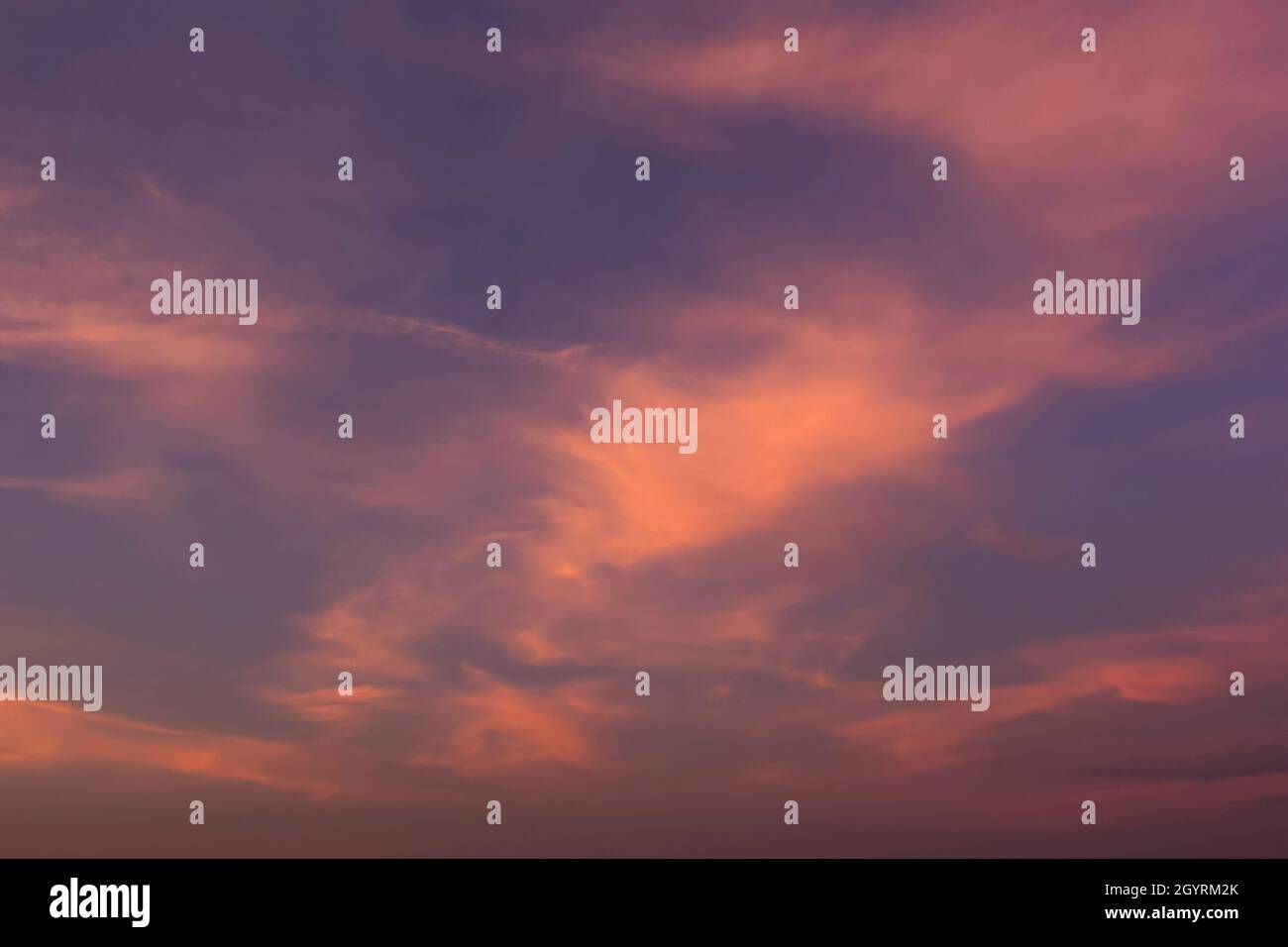 Colorful dramatic clouds and beautiful sunset sky background Stock ...