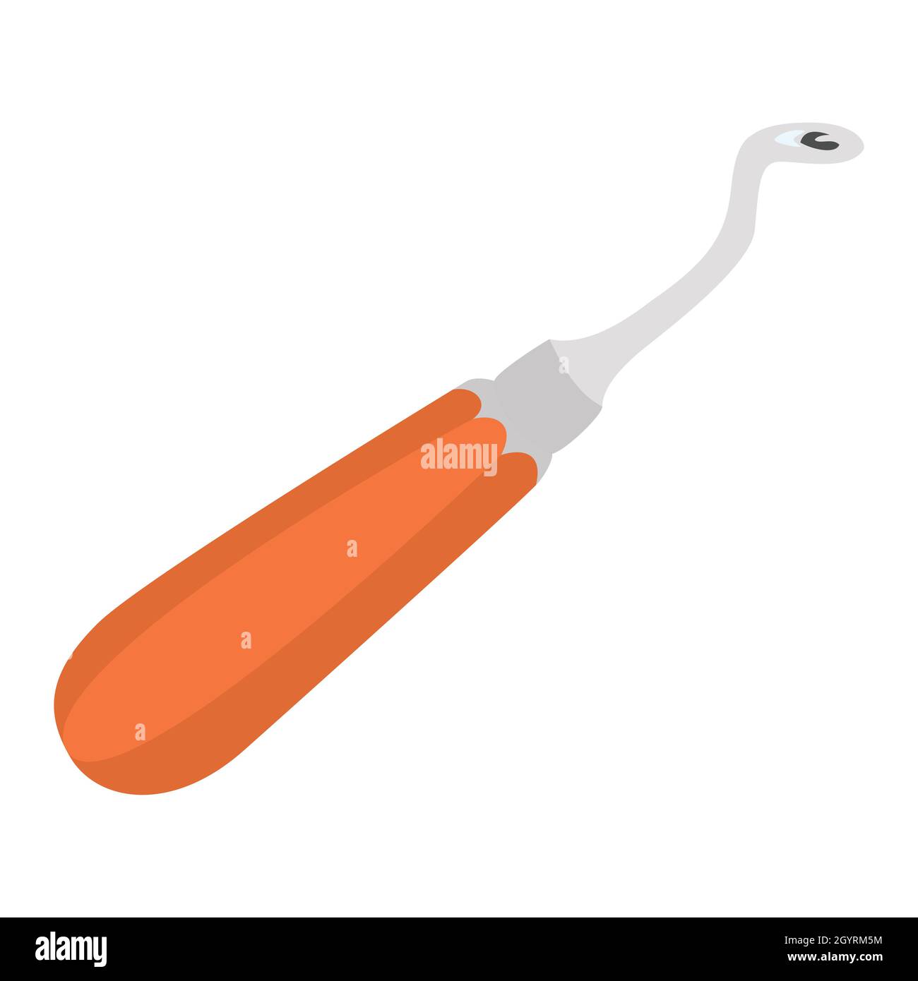 orange hook kit latch illustration vector Stock Vector