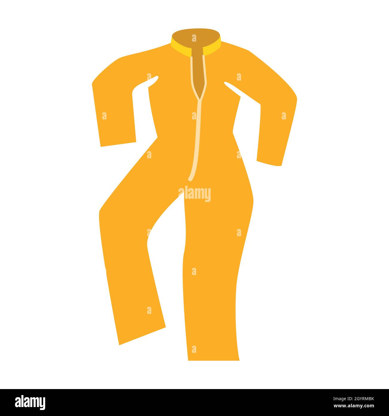 vintage orange raincoat vector drawing vector illustration Stock Vector