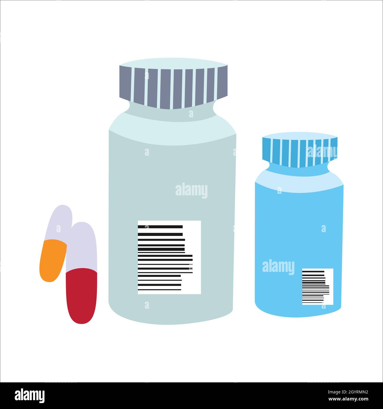 Vitamin or medicine in flat style vector drawing illustration Stock Vector Image & Art Alamy