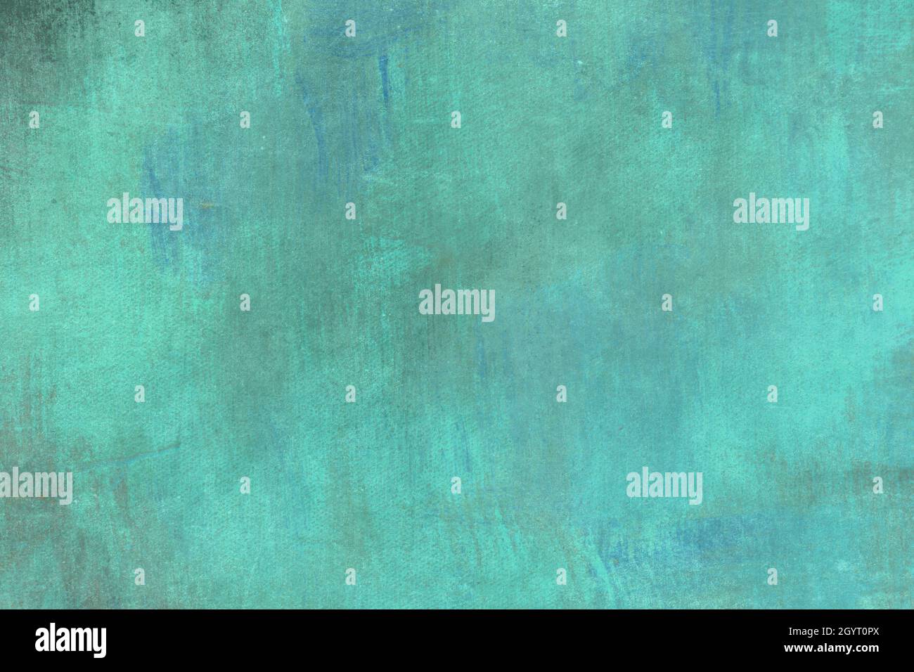 Turquoise colored worn out backdrop grunge background with texture Stock Photo