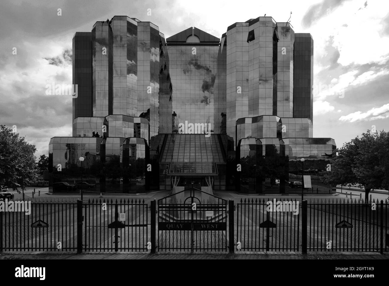 The Quay West building, Trafford Wharf, Manchester, Lancashire, England, UK Stock Photo