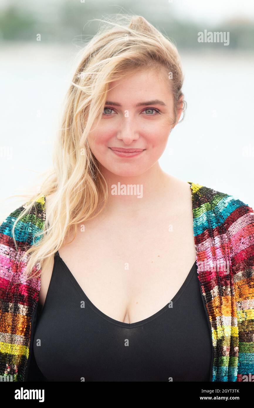 Cannes, France. 09th Oct, 2021. Lula Cotton Frapier poses during a