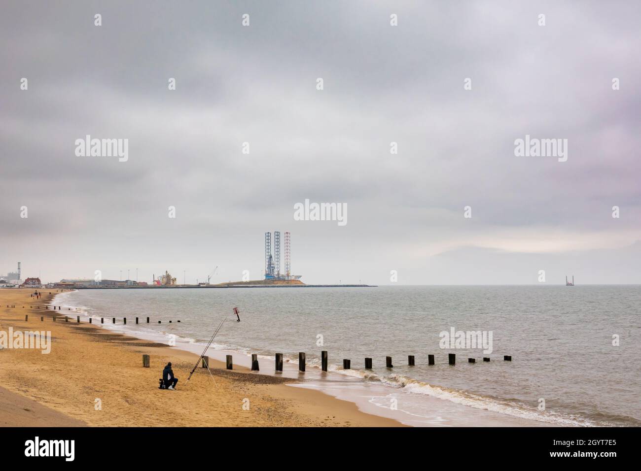 Gorleston on sea and beach hires stock photography and images Alamy