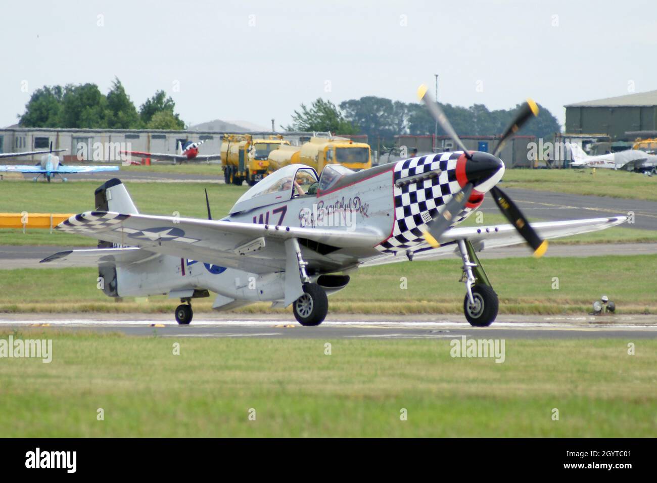 P-51 Mustang 78th fighter group USAAF Duxford, WW2 Fighter aircraft Stock Photo