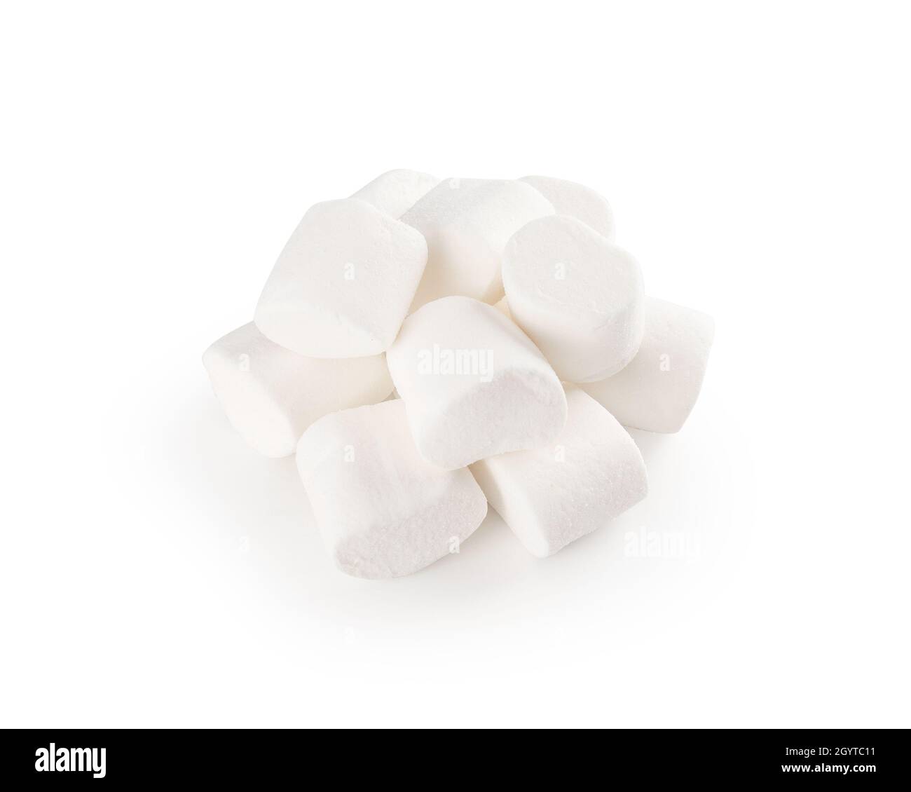 Marshmallow isolated on white background with clipping path Stock Photo ...