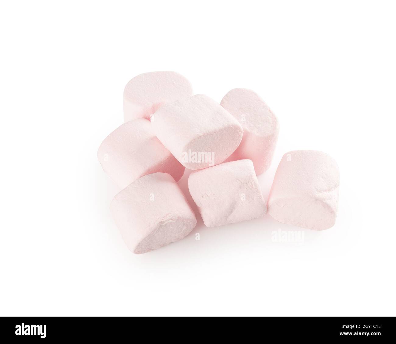 Marshmallow isolated on white background with clipping path Stock Photo ...