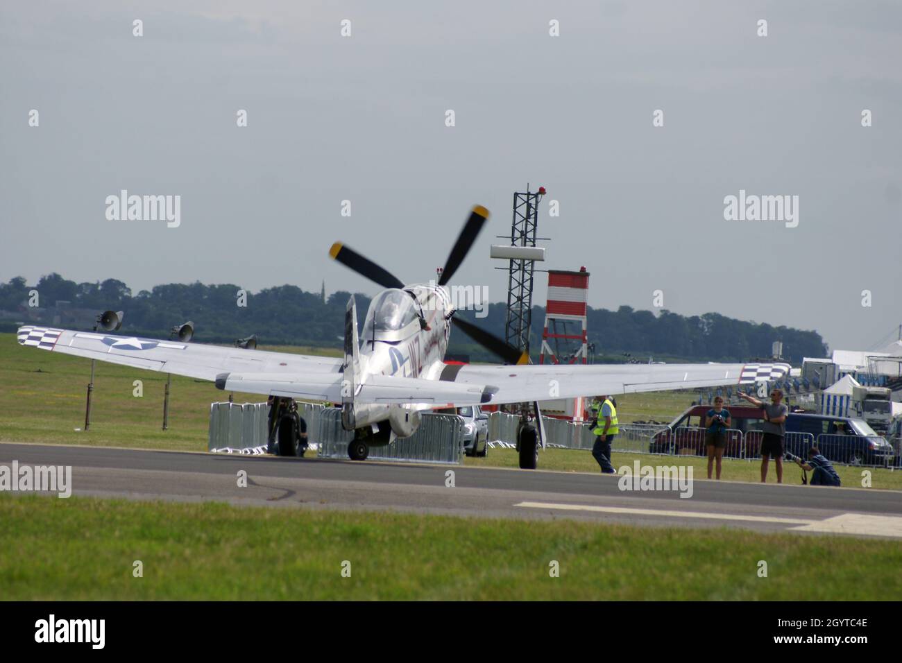 P-51 Mustang 78th fighter group USAAF Duxford, WW2 Fighter aircraft Stock Photo