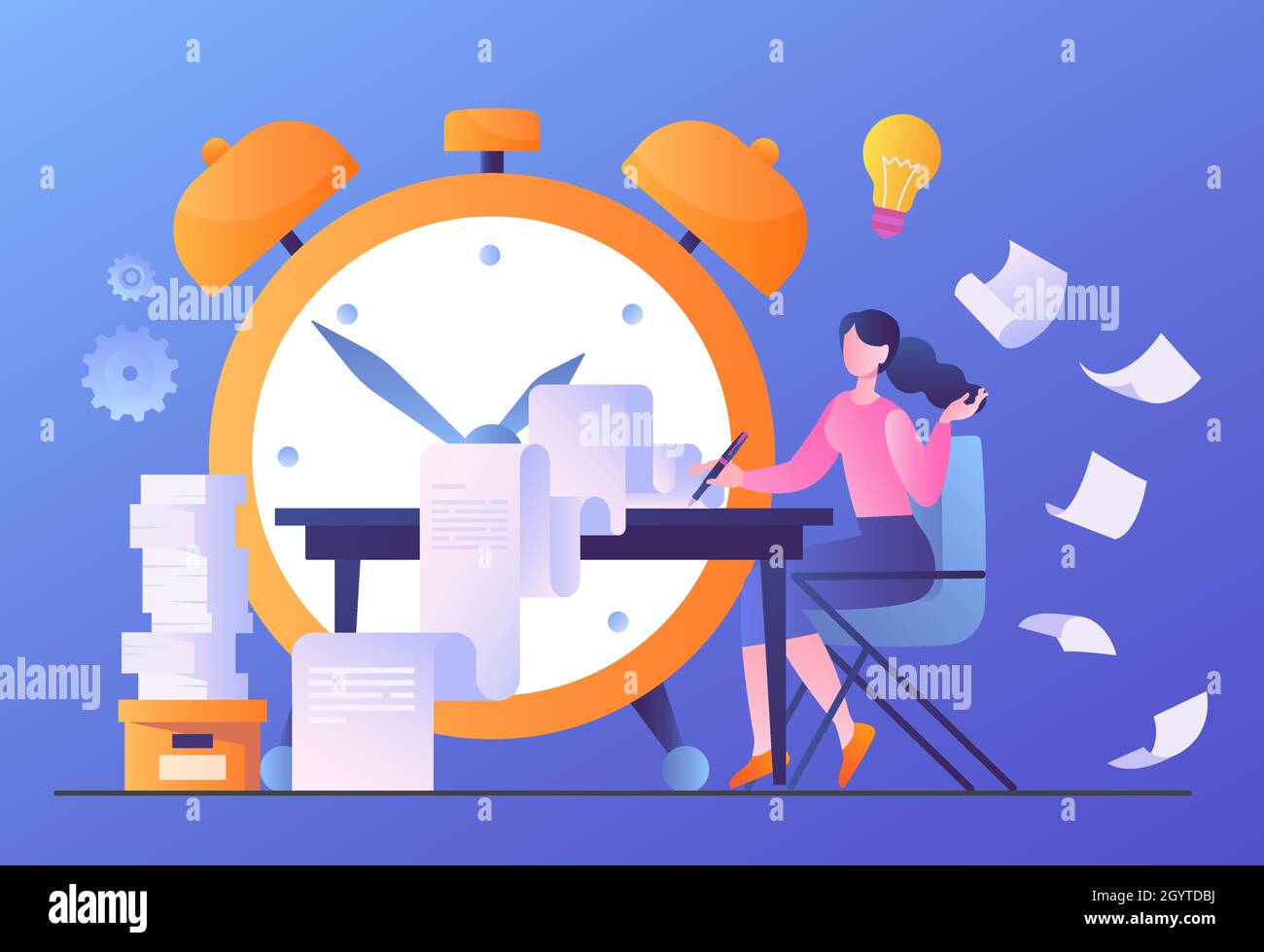 Concept Of Time Management Stock Vector Image Art Alamy concept-of-time-management-stock-vector-image-art-alamy