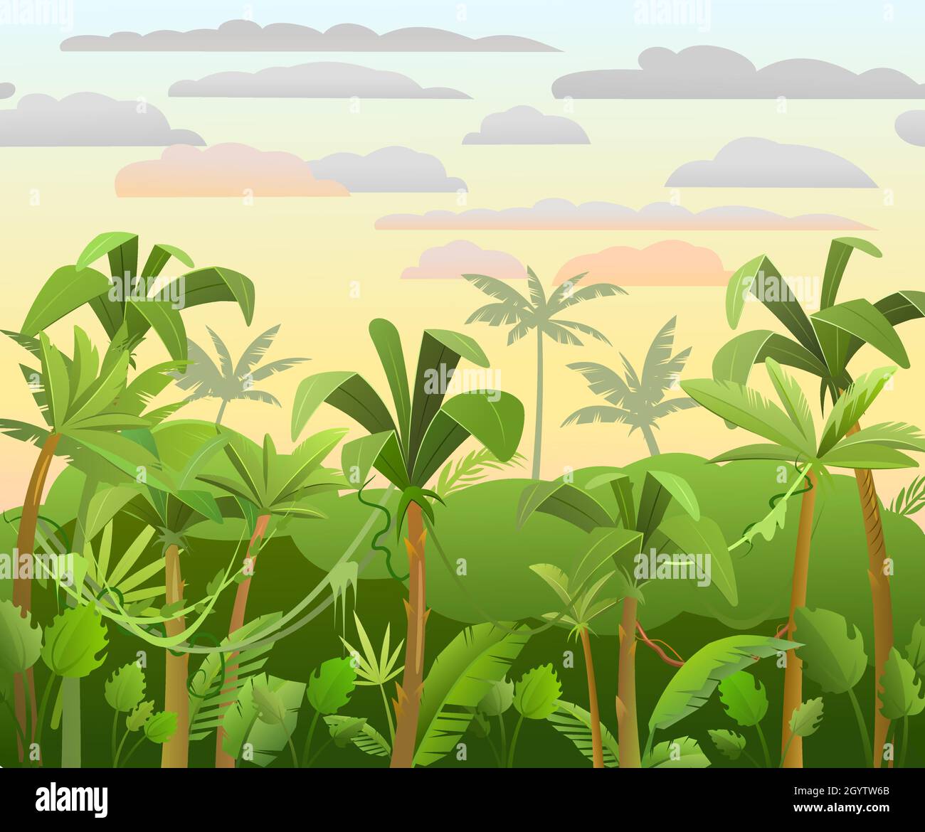 Plants sky Stock Vector Images Alamy