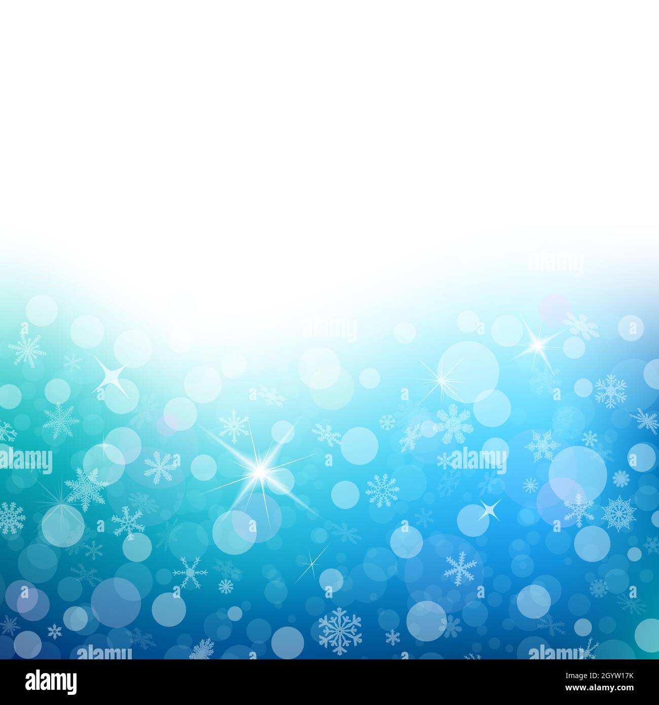 Blue shining background with snowflakes. Vector illustration Stock ...