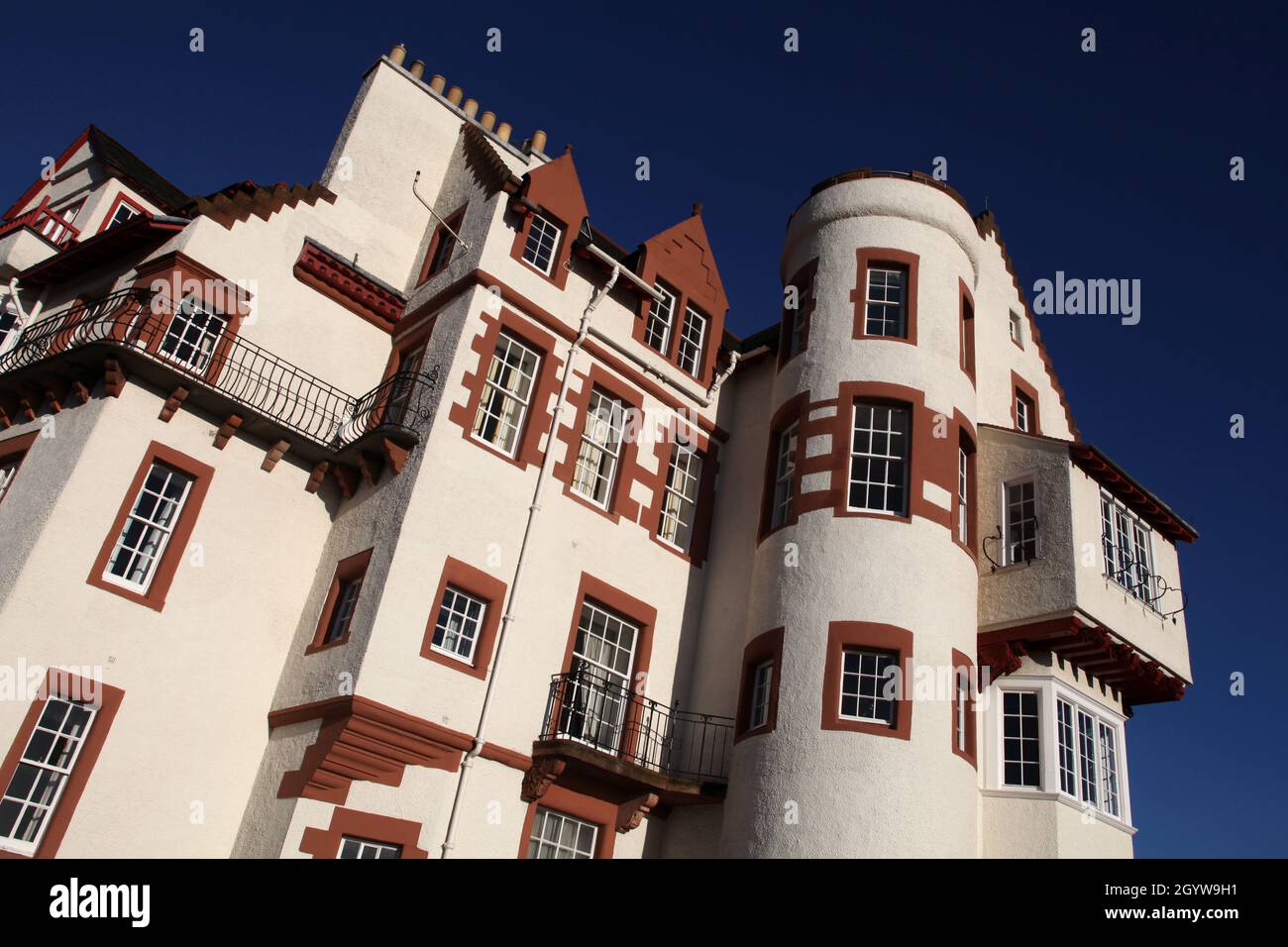 The imposing structure of a building at the top of Castlehill on the ...