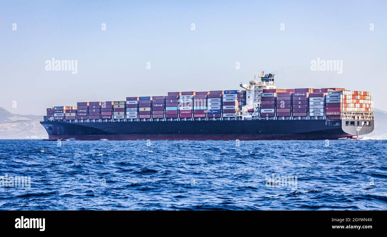 The MSC Bremen, container ship owned by D.OLTMANN REEDEREI and