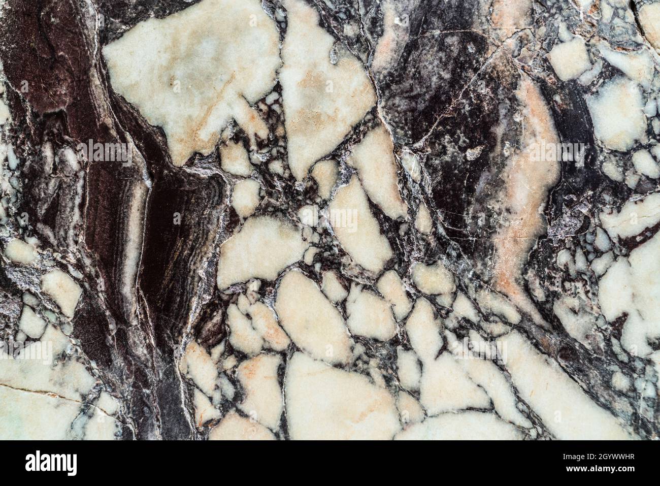 Old, broken, cracked marble. Repaired marble Stock Photo Alamy