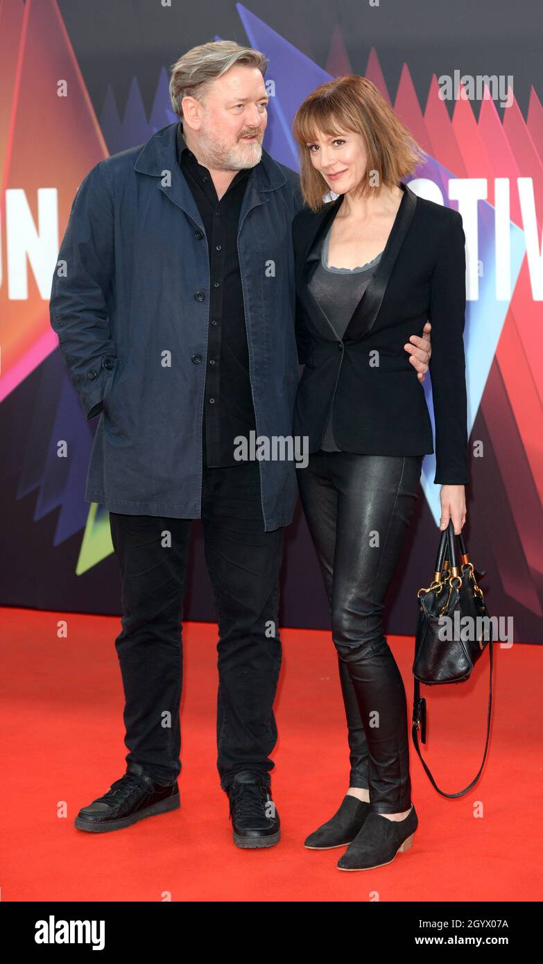 Photo Must Be Credited ©Alpha Press 078237 09/10/2021 Guy Garvey of Elbow and Rachael Stirling  Last Night In Soho Premiere During The BFI London Film Festival 2021 In London Stock Photo
