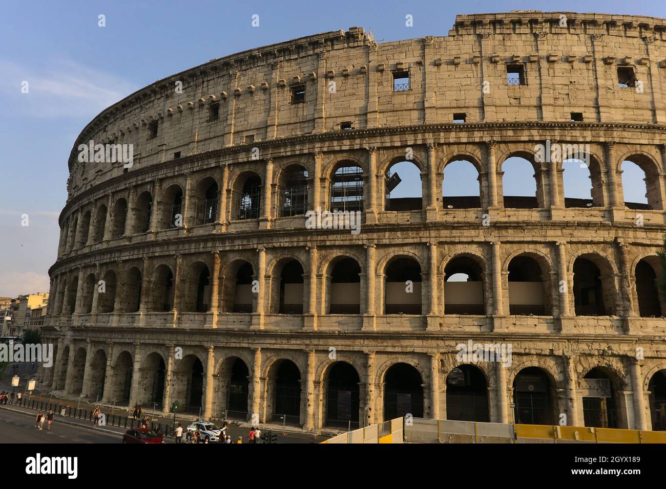 Colosseum Rome Outside ROME, ITALY - Sep 01, 2019: The Colosseum from the outside, a view from ...