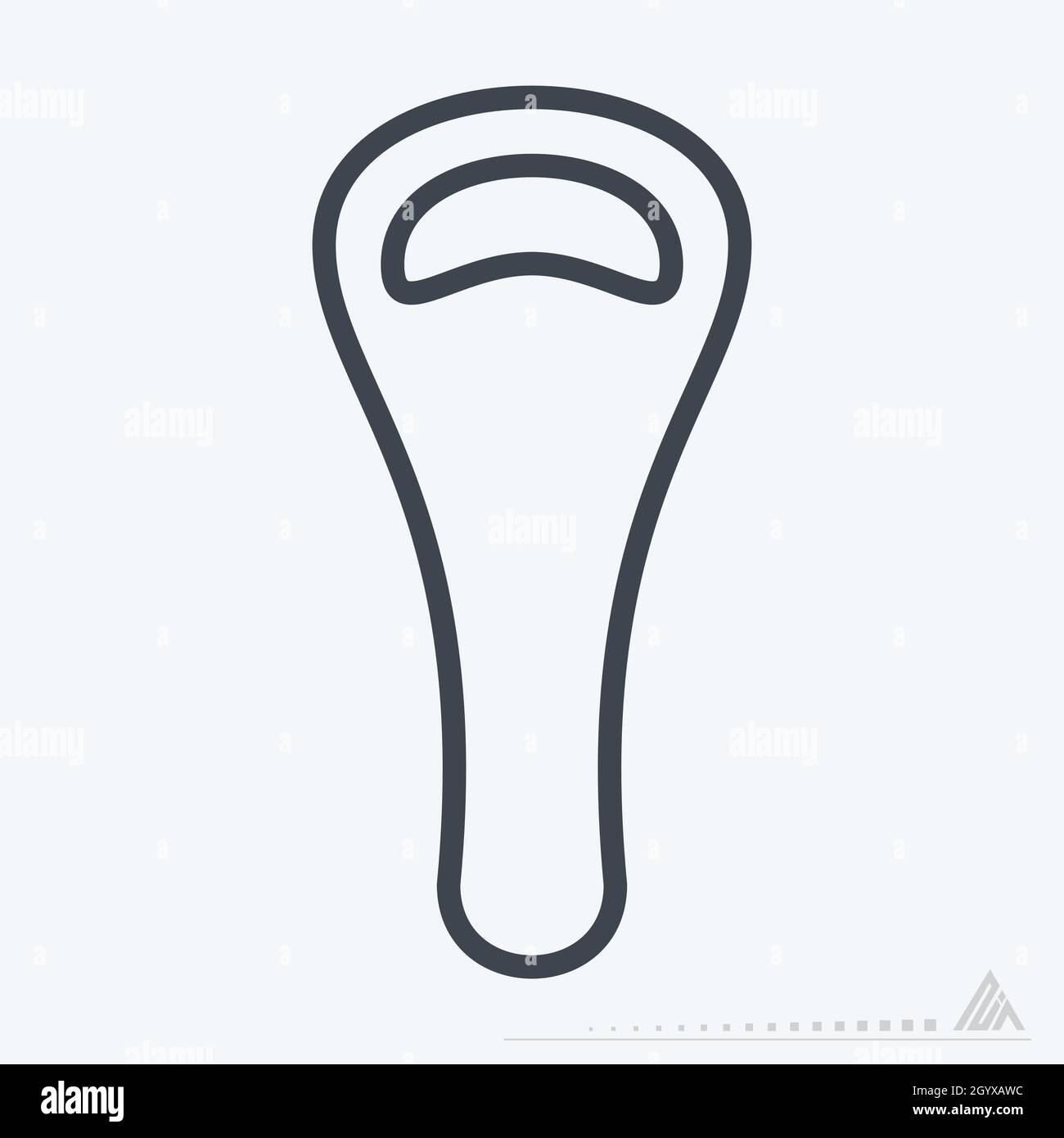 Icon Bottle Opener - Line Style - Simple illustration, Editable stroke