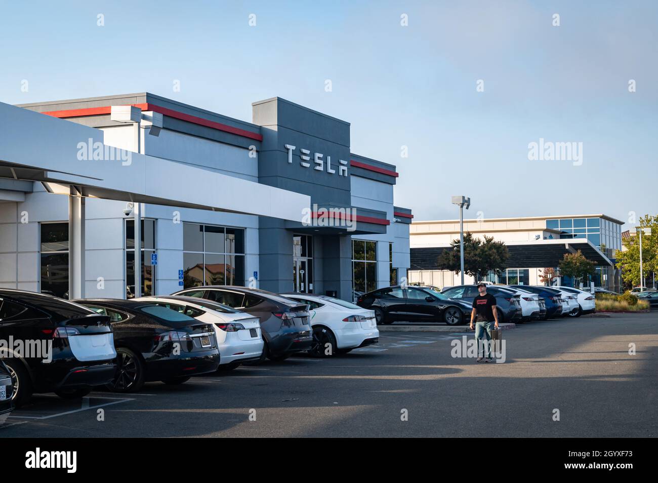 Tesla dealership hires stock photography and images Alamy
