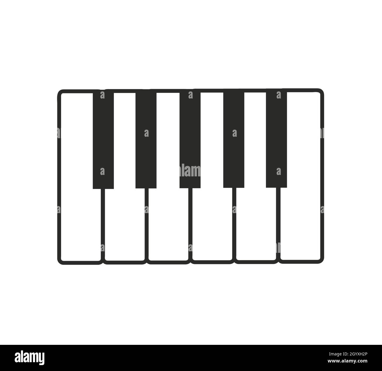 Piano icon design isolated on white background Stock Vector Image & Art ...