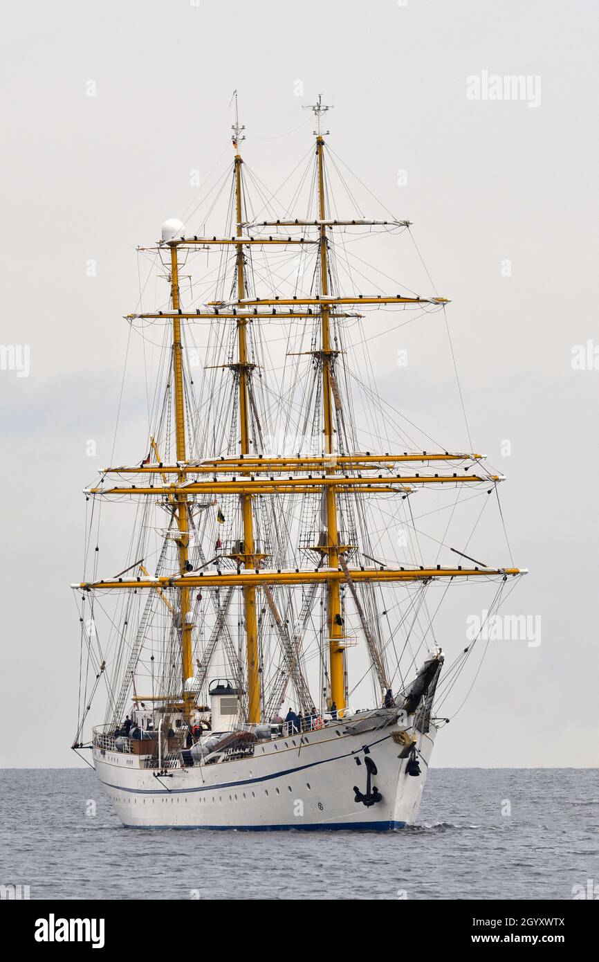 German navy's training ship GORCH FOCK returns to it's homeport Kiel for  the first time after a refit that took several years Stock Photo - Alamy