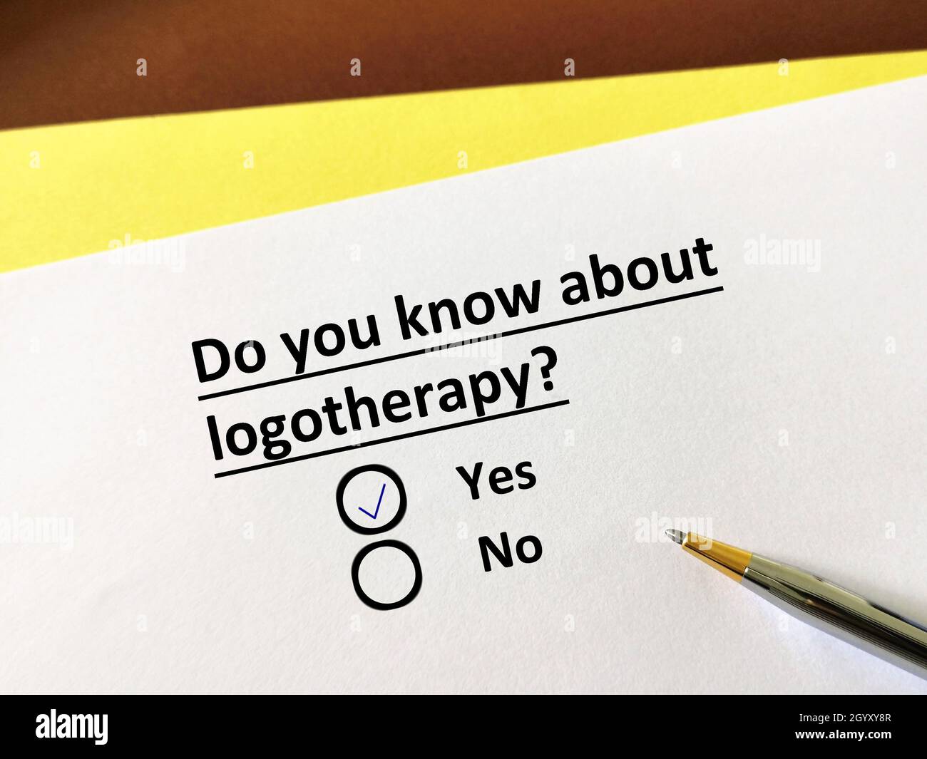 Logotherapy hi-res stock photography and images - Alamy