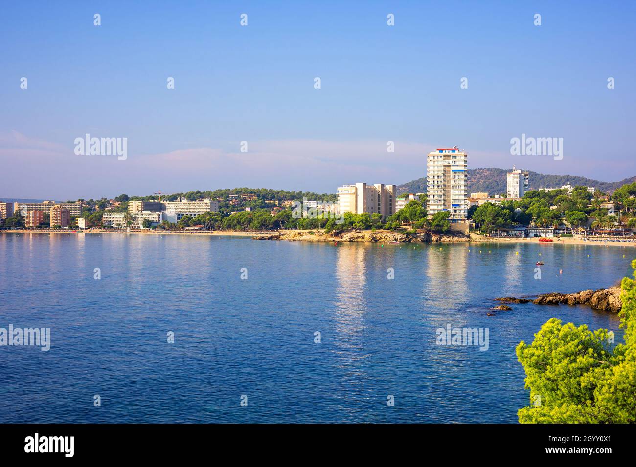 panorama view of Palmanova, Mallorca, Spain Stock Photo