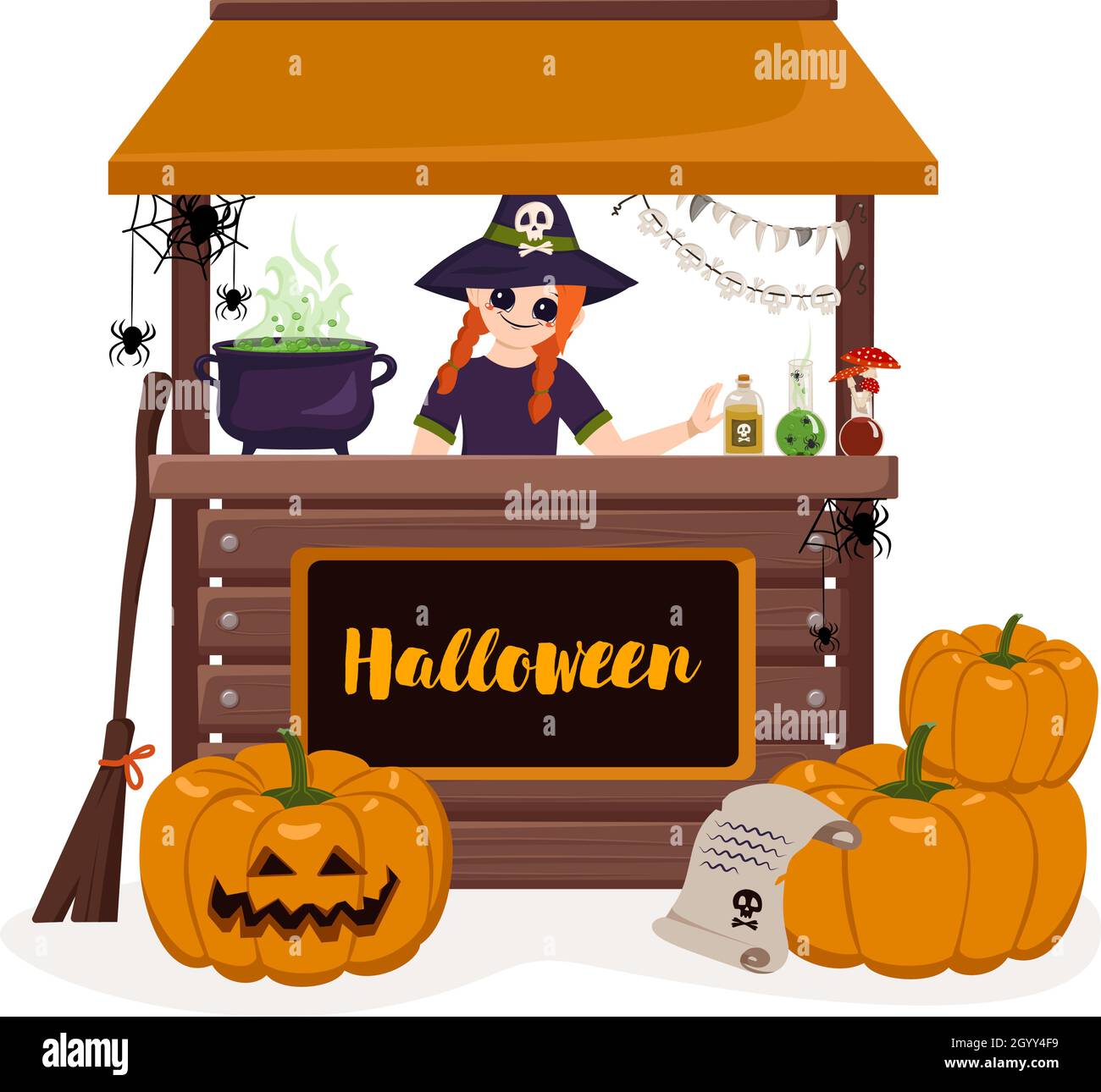 Happy face magic potion Stock Vector Images Alamy