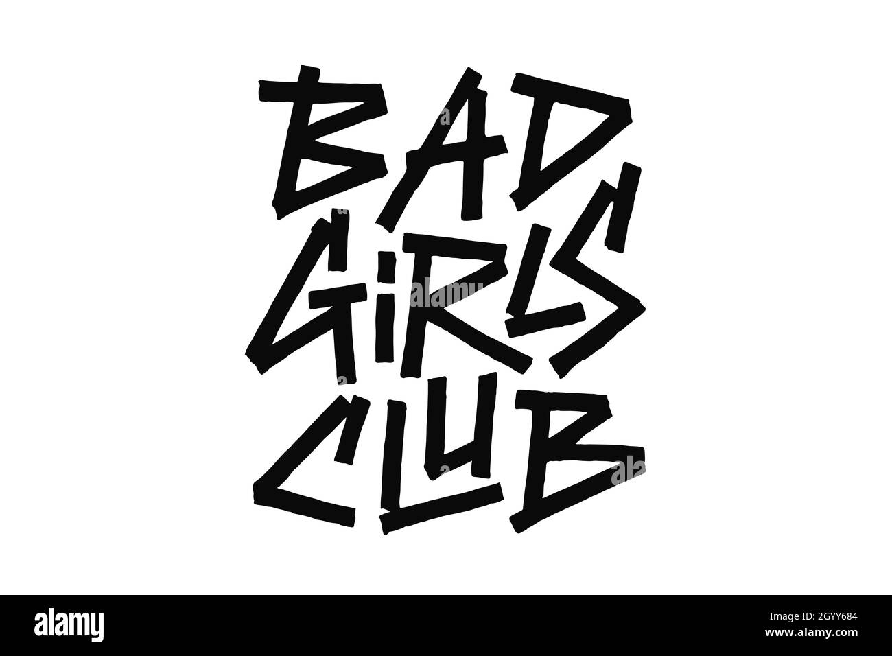 Bad Girls Club lettering design Stock Vector