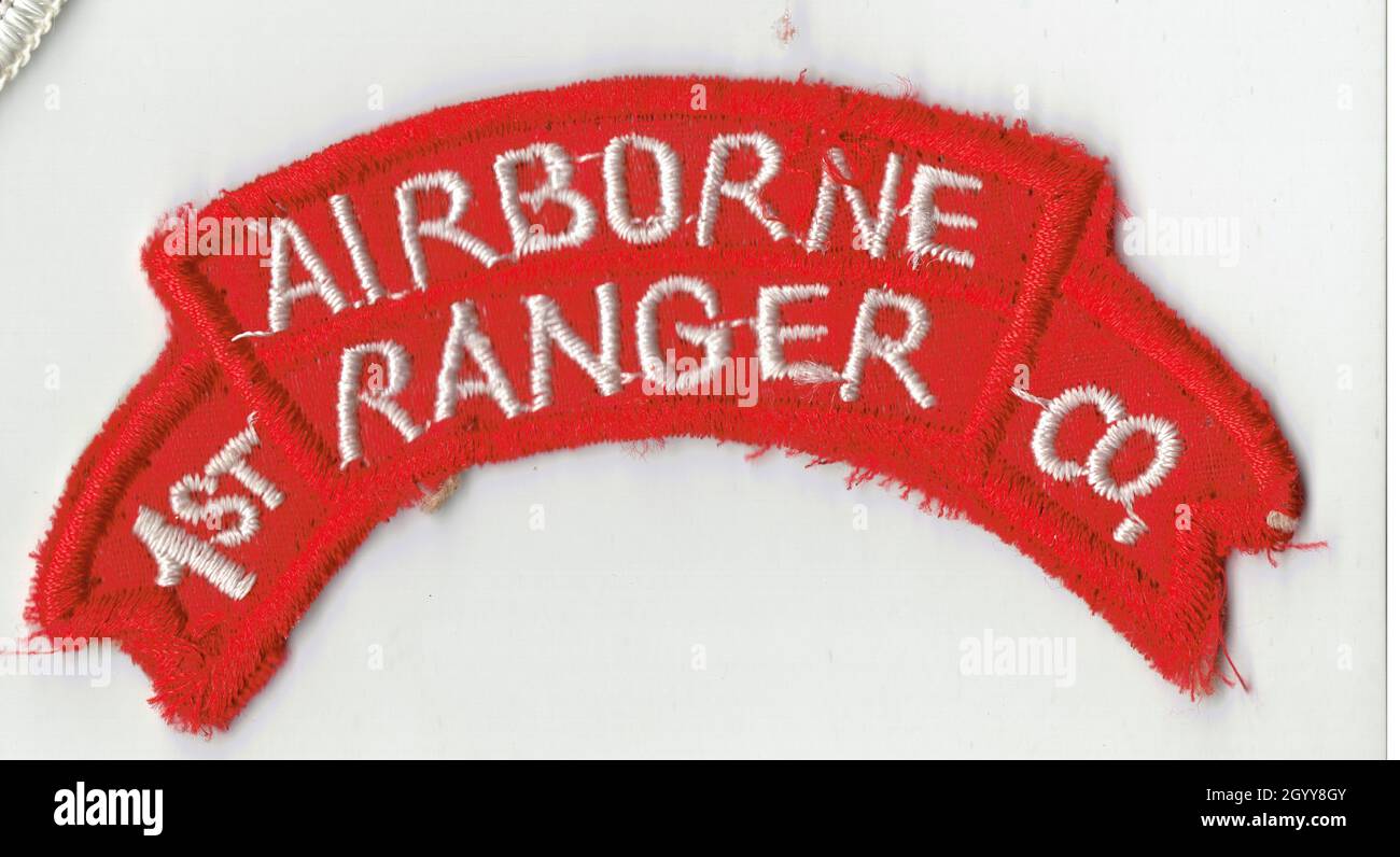 patch 1st Ranger Vietnam War Stock Photo