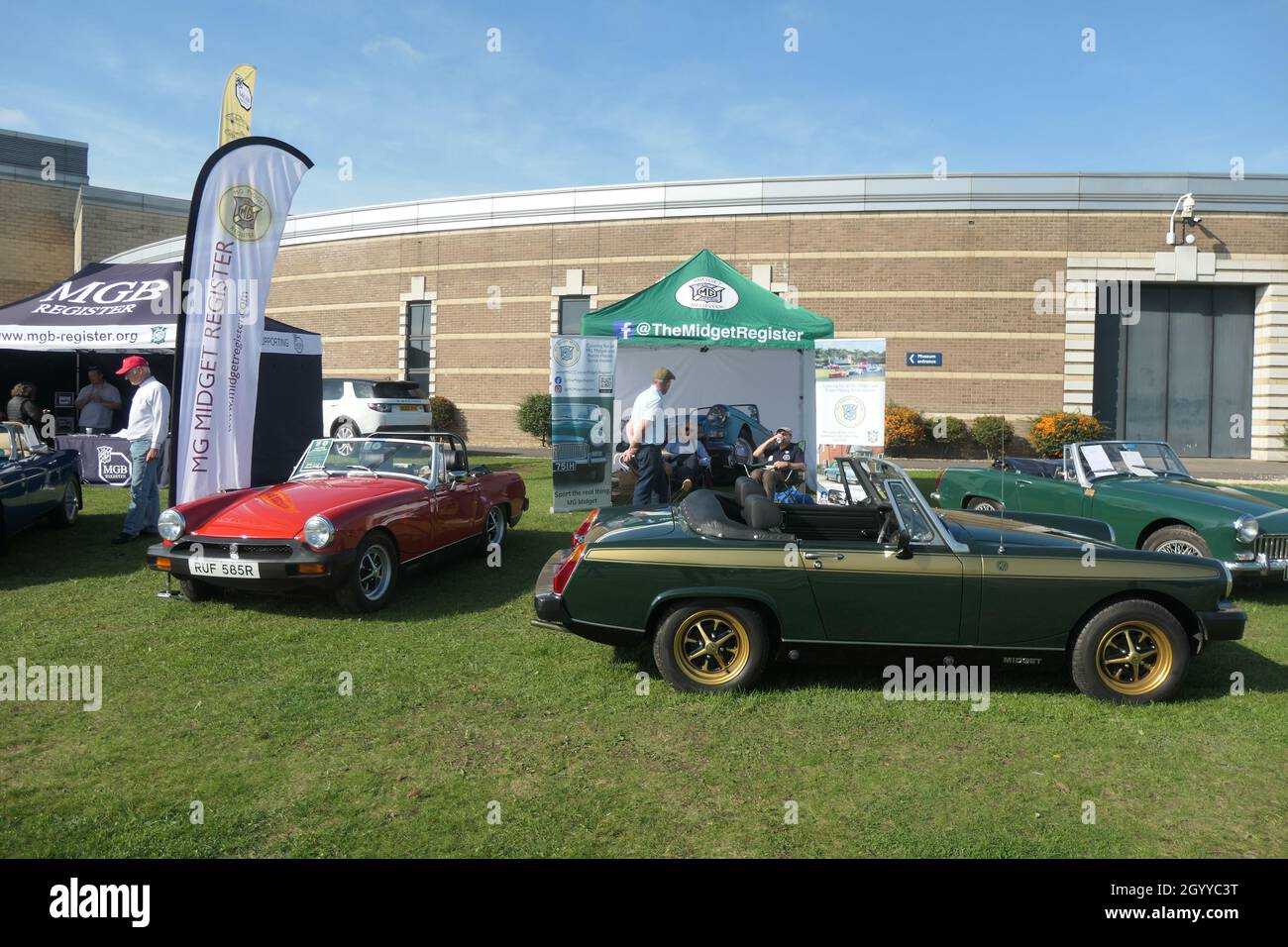 MG cars at the British motor museum Gaydon Banbury UK Stock Photo Alamy