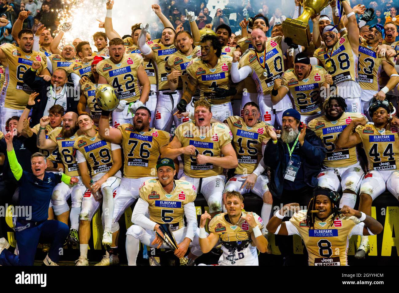 Dresden Monarchs / Sieger des Shark Water German Bowl XLII Stock Photo