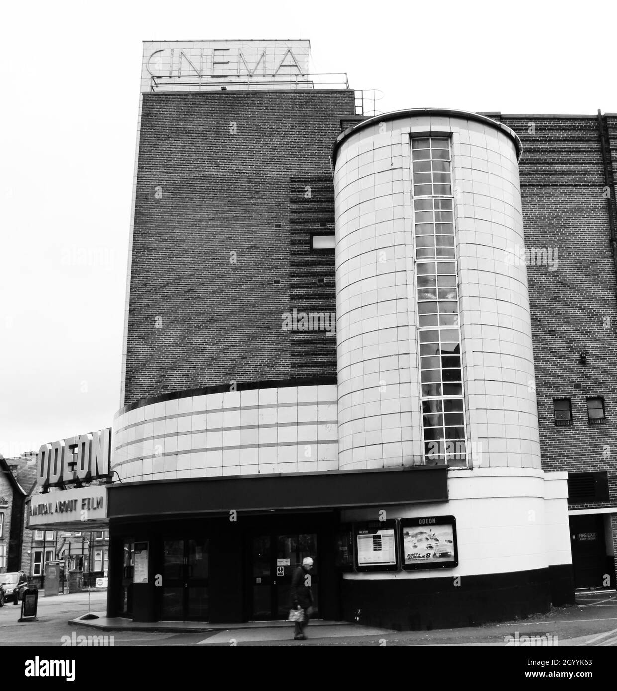 The lovely Art Deco Odeon cinema in Harrogate Stock Photo Alamy