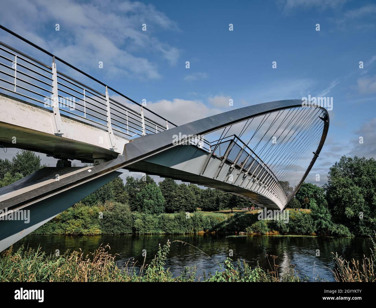 Modern footbridge york hi-res stock photography and images - Alamy