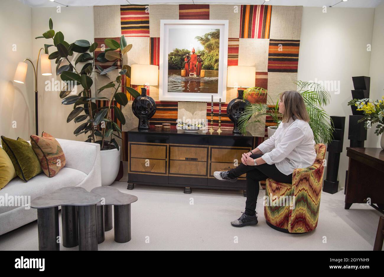London, UK. 10th Oct, 2021. Decorex offers an unparalleled opportunity for  the interior design community to discover exquisite creations from a range  of international exhibitors, United in Design, was founded by Sophie