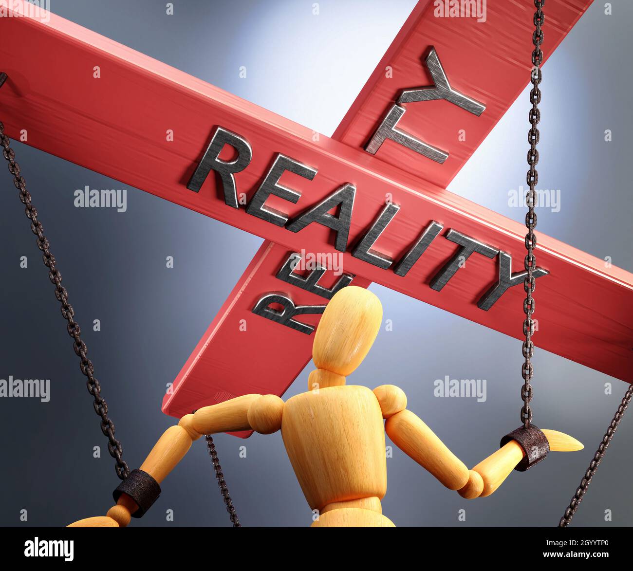 Reality control, power, authority and manipulation symbolized by
