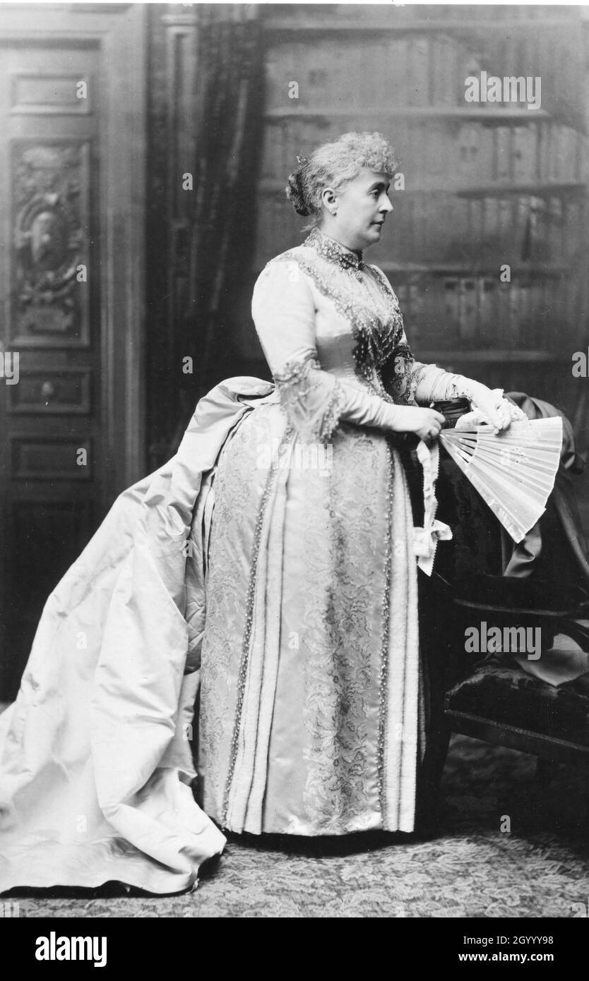 Caroline Scott Harrison (1832-1892), wife of President Benjamin Harrison. Stock Photo