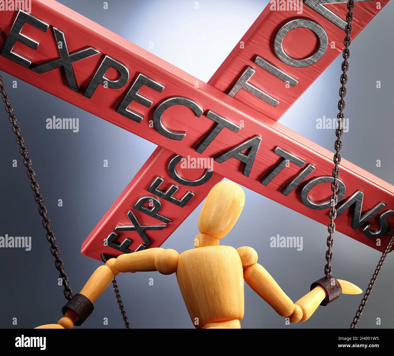 Expectations control, power, authority and manipulation symbolized by