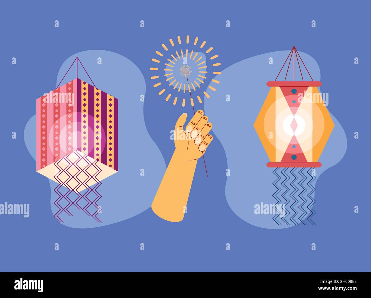 Two hand lamps Stock Vector Images - Alamy