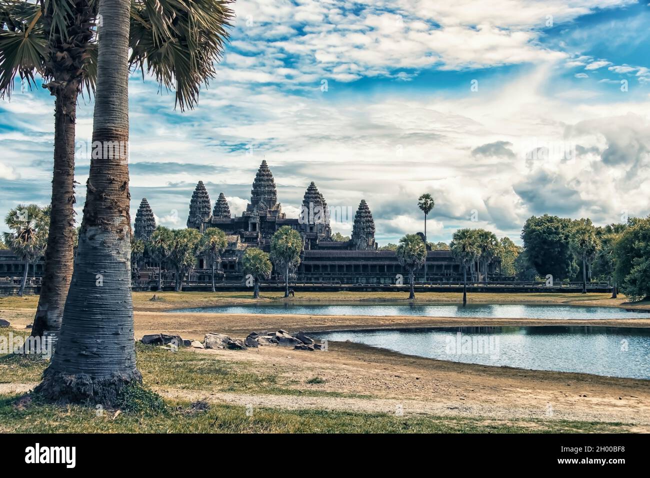 Angkor Wat in Siem Reap, Cambodia Stock Photo