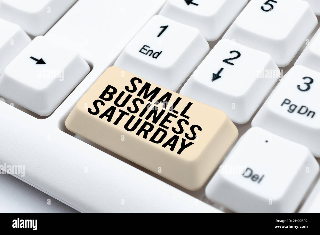 Conceptual display Small Business Saturday. Word Written on American shopping holiday held during the Saturday Buying And Selling Goods Online Stock Photo