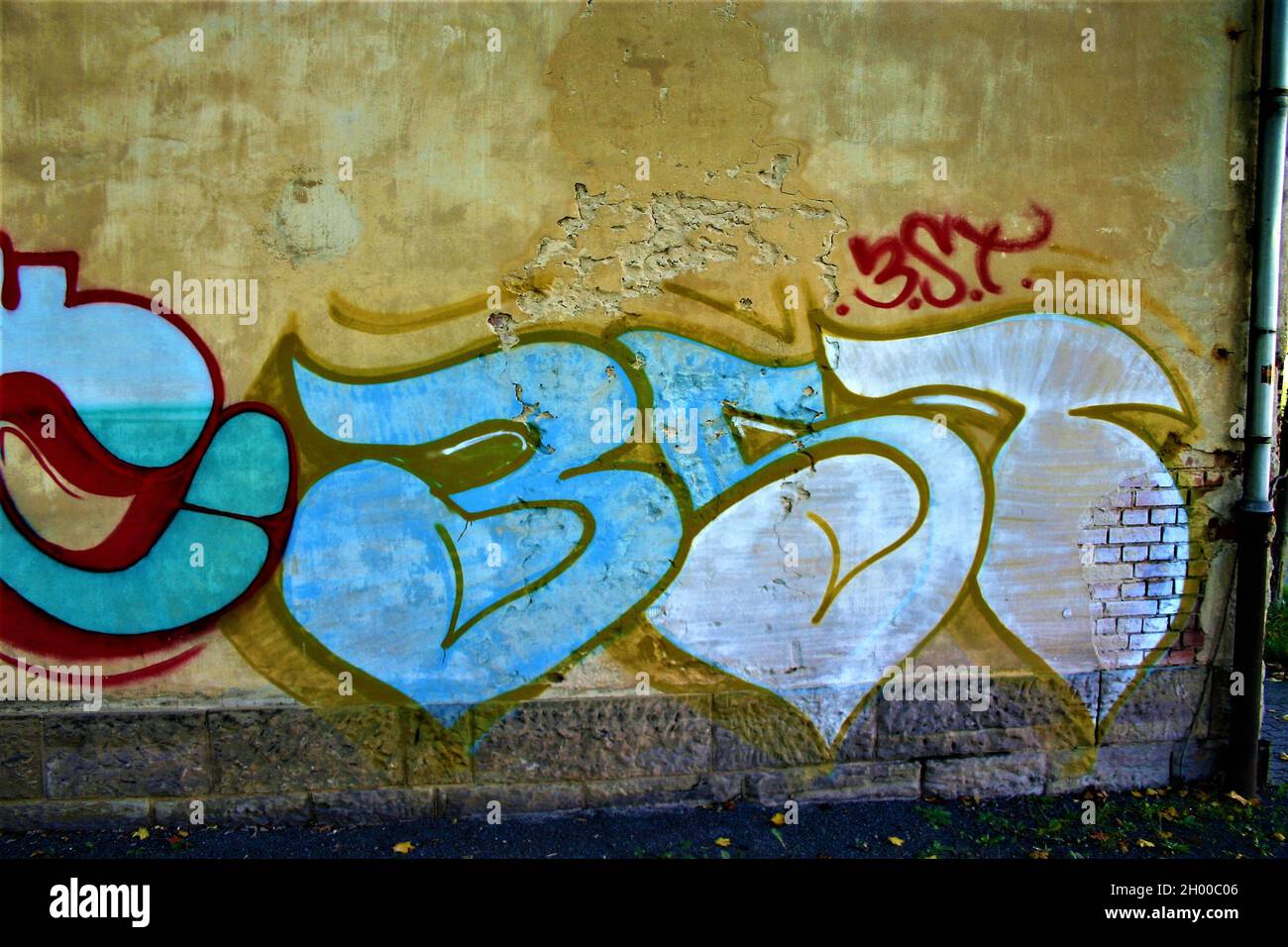 Graffiti in der Stadt Gera Bild 1 Stock Photo