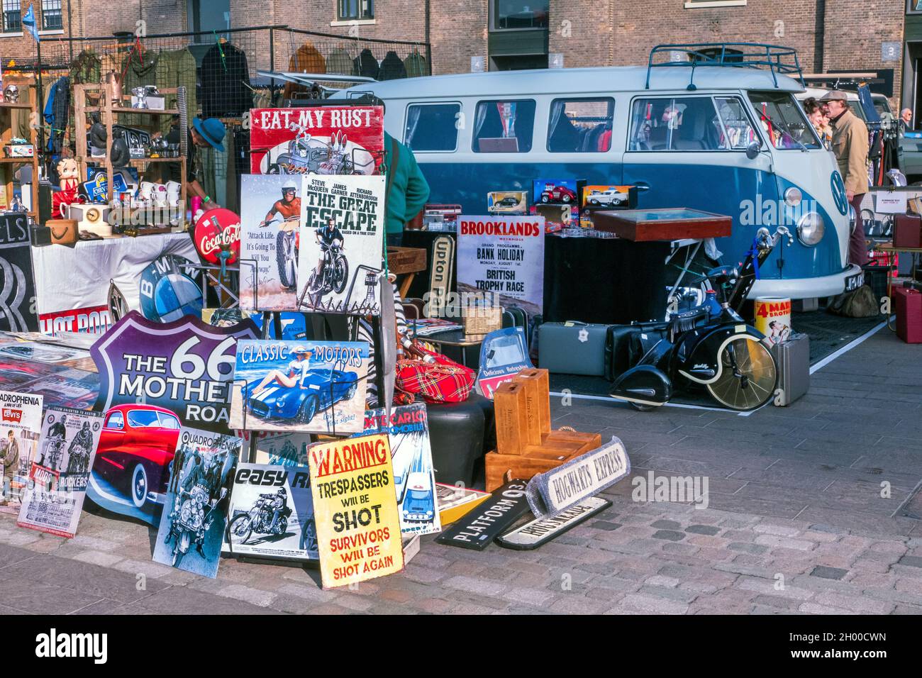 Classic Car Boot Sale at Coal Drops Yard Kings Cross London 9/10/2021