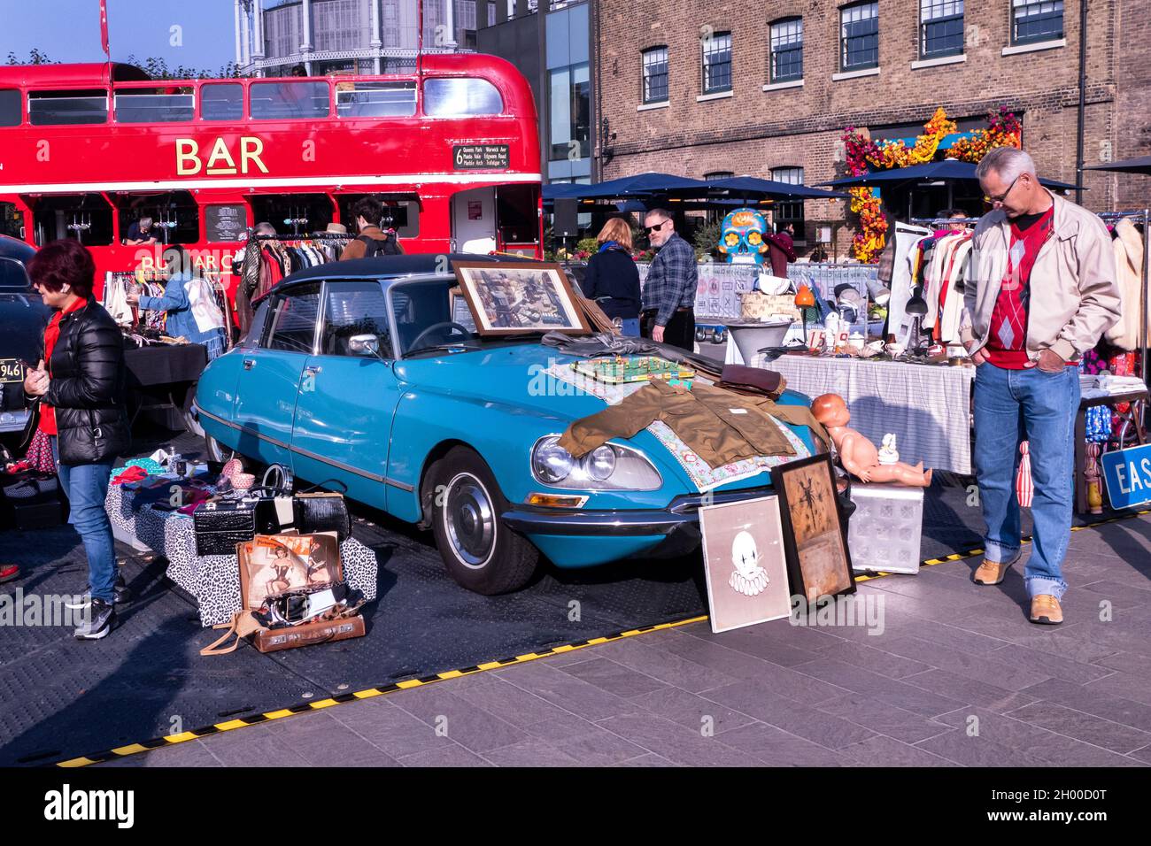 Classic Car Boot Sale at Coal Drops Yard Kings Cross London 9/10/2021